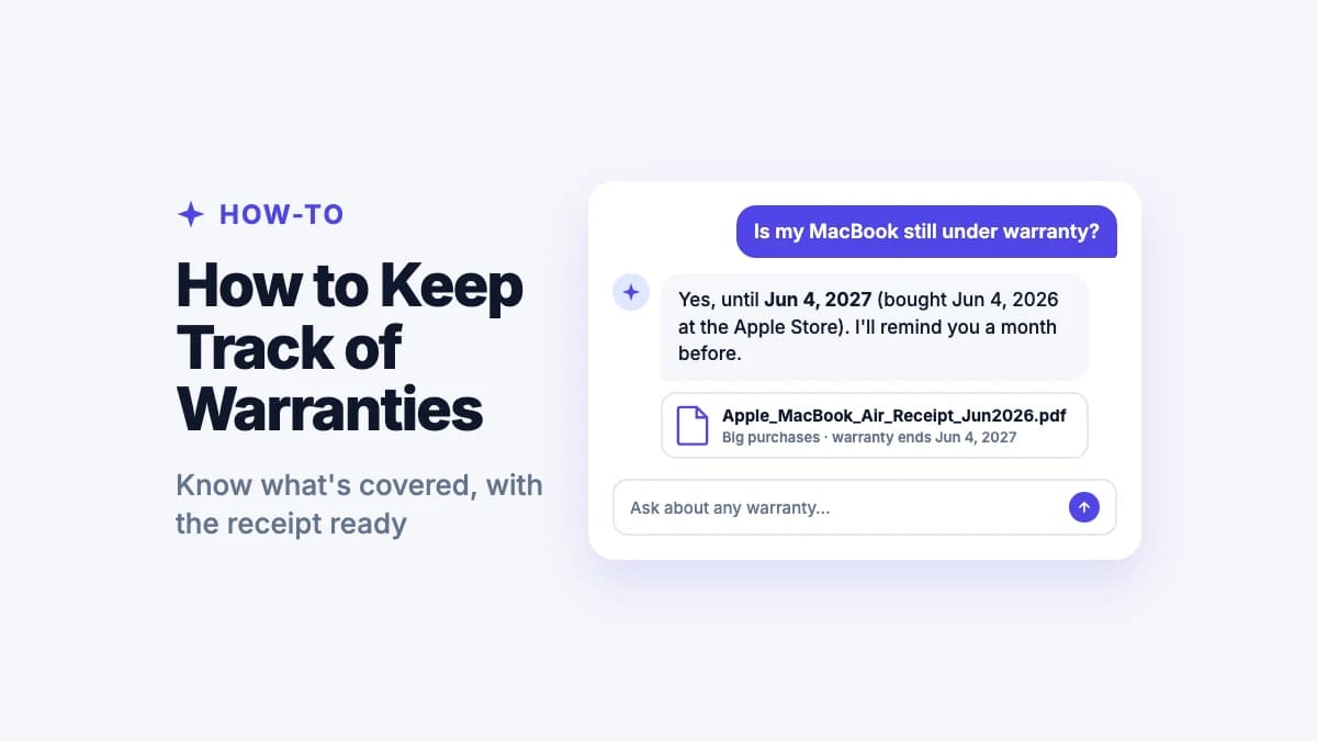 How to Keep Track of Warranties (and Check Your Apple Warranty)