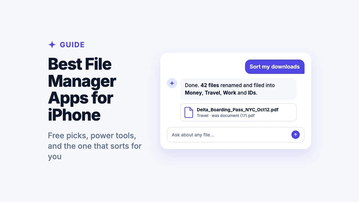 Best File Manager Apps for iPhone (2026)