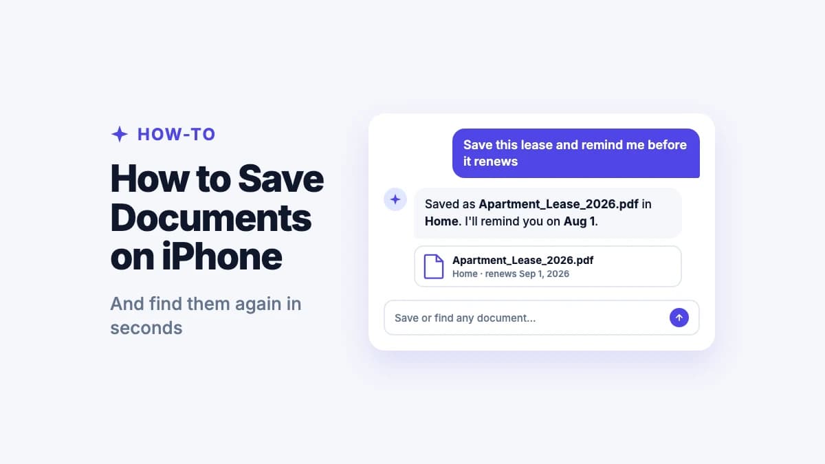 How to Save Documents on iPhone (and Find Them Again)