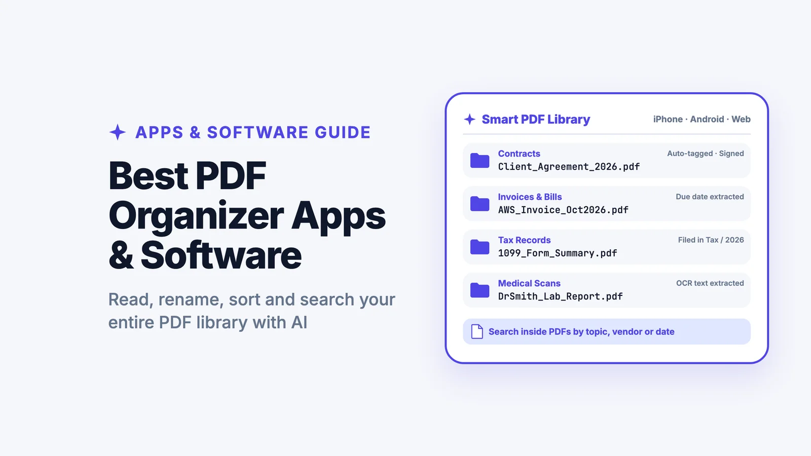 Best PDF Organizer Apps & Software (2026)