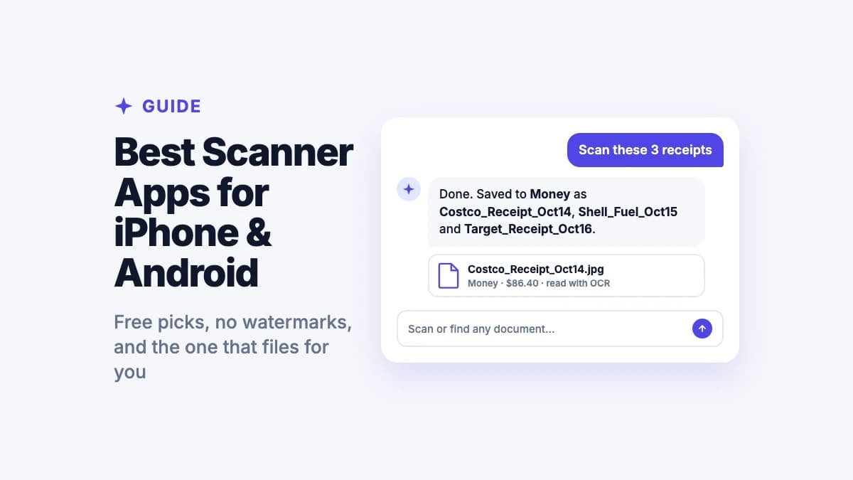 Best Scanner Apps for iPhone & Android (2026): Free and Paid